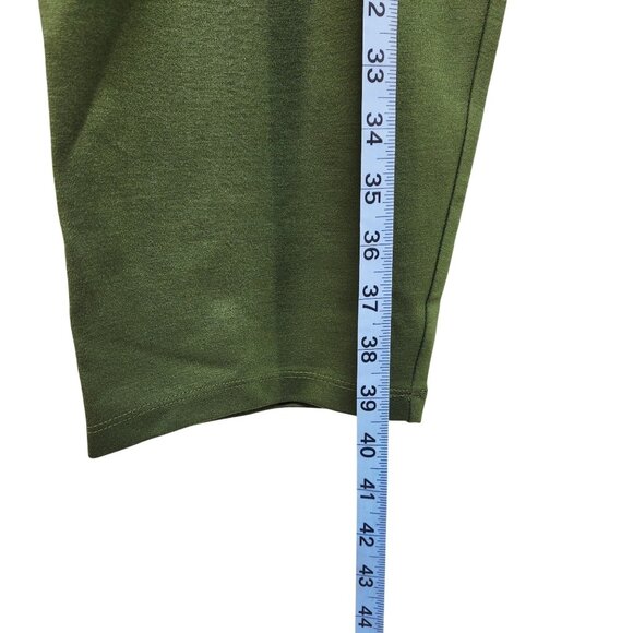 Essentials Womens 4X Green Leggings Plus Size Stretch Pants - Picture 5 of 6